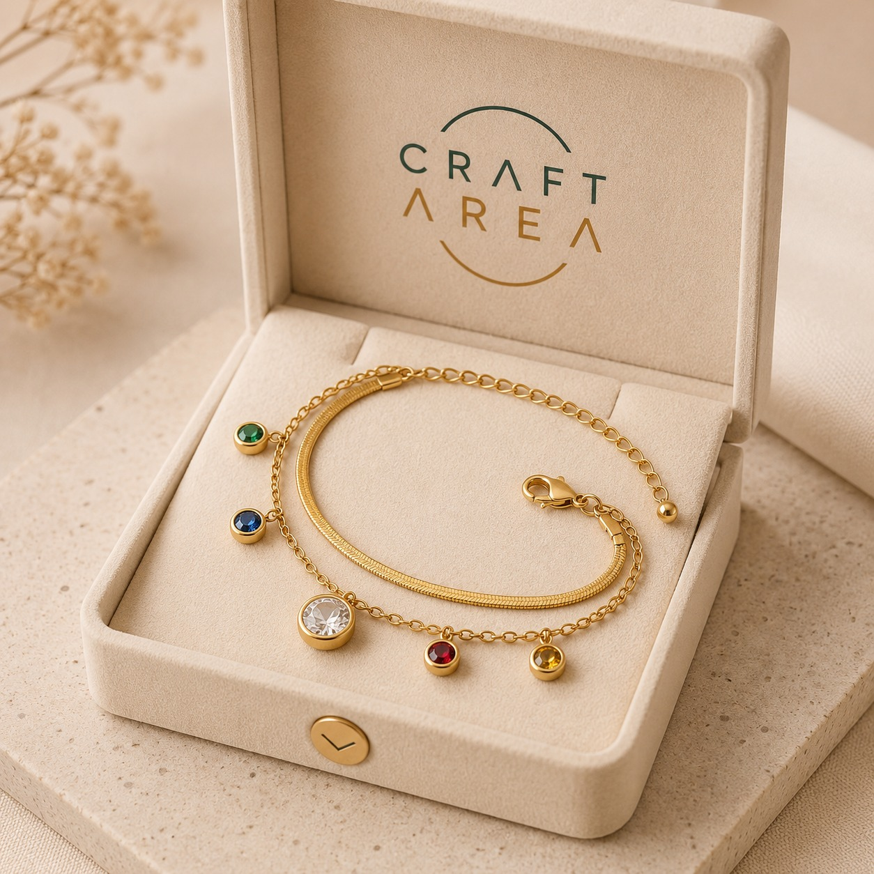 Multicolor Gold Bracelet